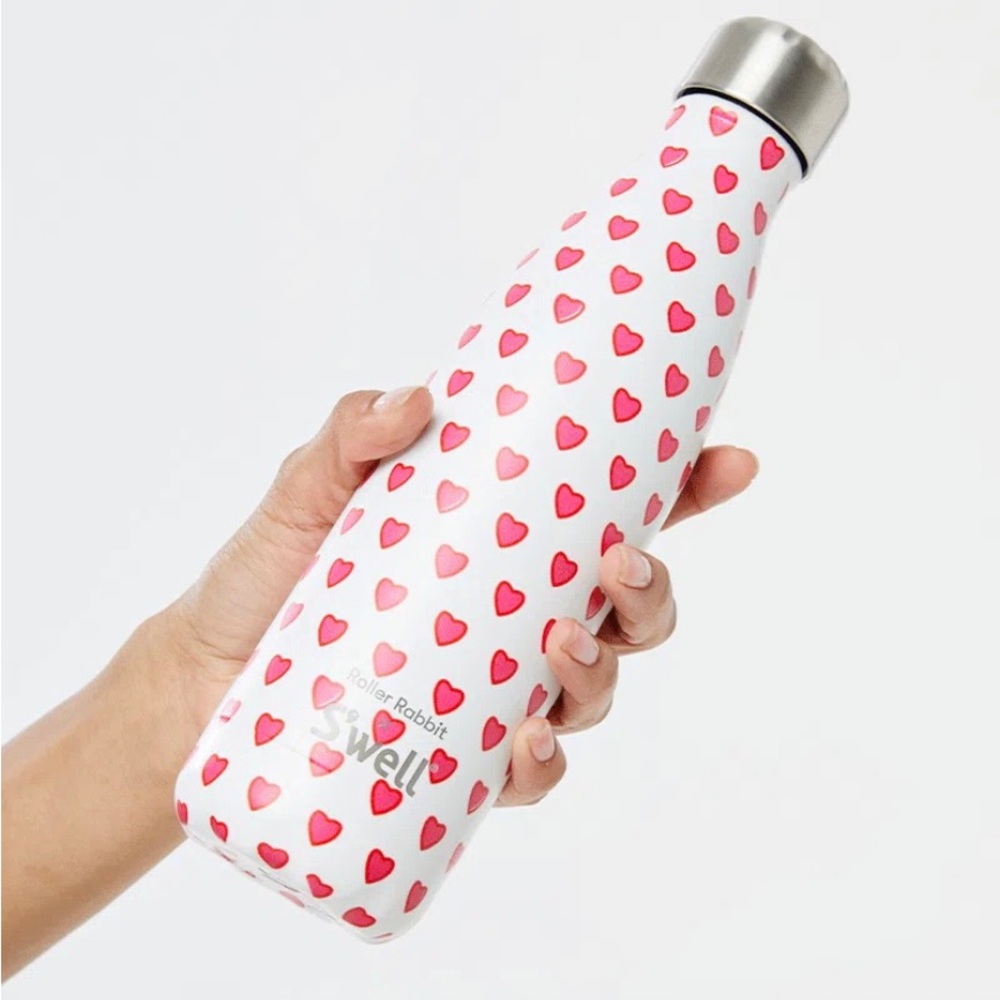 NWT S’well x Roller Rabbit Limited Edition Iconic Hearts 17oz Water Bott…